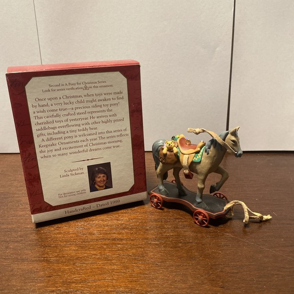 Hallmark Keepsake Ornament 1999 A Pony For Christmas   #2 In Series - Picture 2 of 5